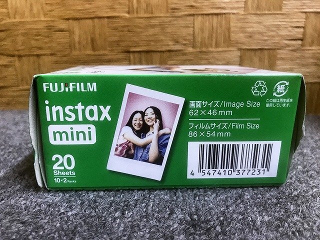 SPG43809相 ★未開封★ 富士フィルム チェキ用フィルム instax mini 20枚 ISO800 10点 有効期限2025.11 直接お渡し歓迎