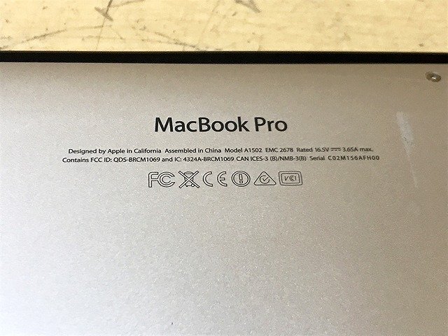 SDG33688厚 Apple MacBook Pro ME865J/A Core i5 メモリ8GB SSD256GB 2013年製 13インチ 直接お渡し歓迎_画像10