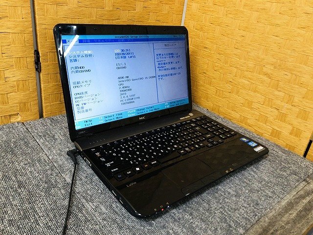 SKG38548相 NEC LaVie PC-LS550FS1YB Core i5-25430M メモリ4GB 現状品 直接お渡し歓迎の画像1