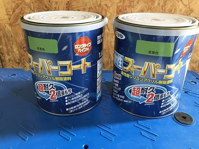 TYG43152相 ★未開封★ アサヒペン 水性スーパーコート 1.6L 若草色×6点まとめ 発送不可 神奈川相模原市の画像3