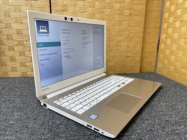 SMG44123相 東芝 ノートPC PT75GGP-BEA2 Core i7-8550U メモリ8GB HDD1TB 現状品 直接お渡し歓迎の画像1