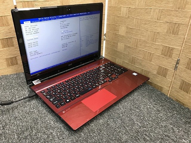 SDG44125相 NEC ノートPC PC-NS350HAR Core i3-7100U メモリ4GB HDD1TB 現状品 直接お渡し歓迎の画像1