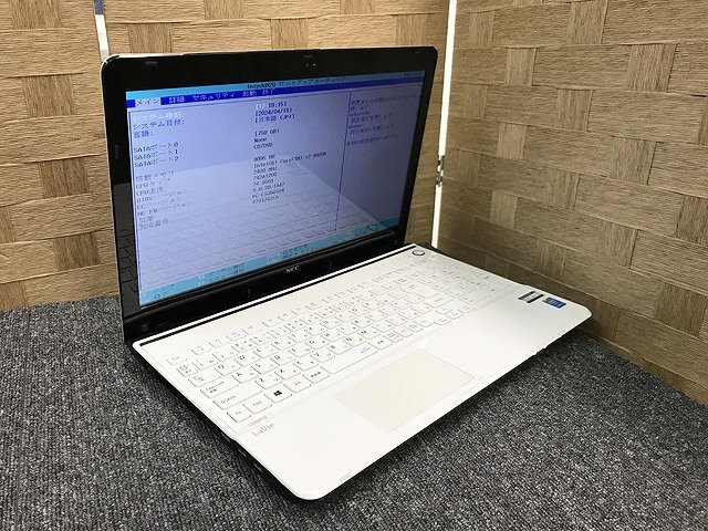 SDG44173相 NEC ノートPC PC-LS350SSW Core i3-4000M メモリ4GB HDD750GB 現状品 直接お渡し歓迎の画像1