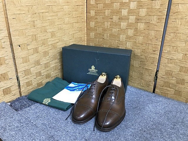 SPG41604世 クロケットアンドジョーンズ CROCKETT&JONES COVENTRY コベントリー セミブローグ サイズ6E 直接お渡し歓迎 サイズ6E 直接お渡の画像1