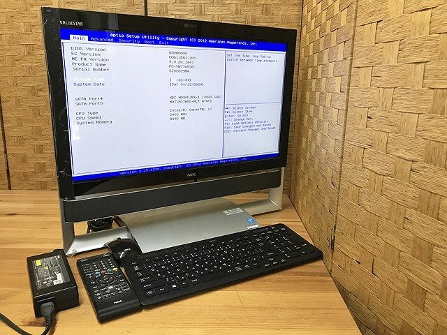 TMG38629相 NEC 一体型PC PC-VN770RSB Core i7-4700MQ メモリ8GB HDD3TB 現状品 直接お渡し歓迎