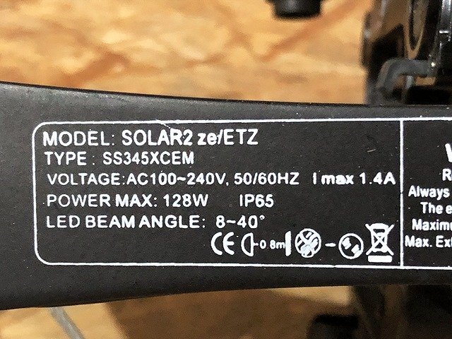 LUG41745小 SILVERSTAR SOLAR2 ze/ETZ SS345XCEM LEDパーライト ウォッシュライト 舞台照明 直接お渡し歓迎_画像7