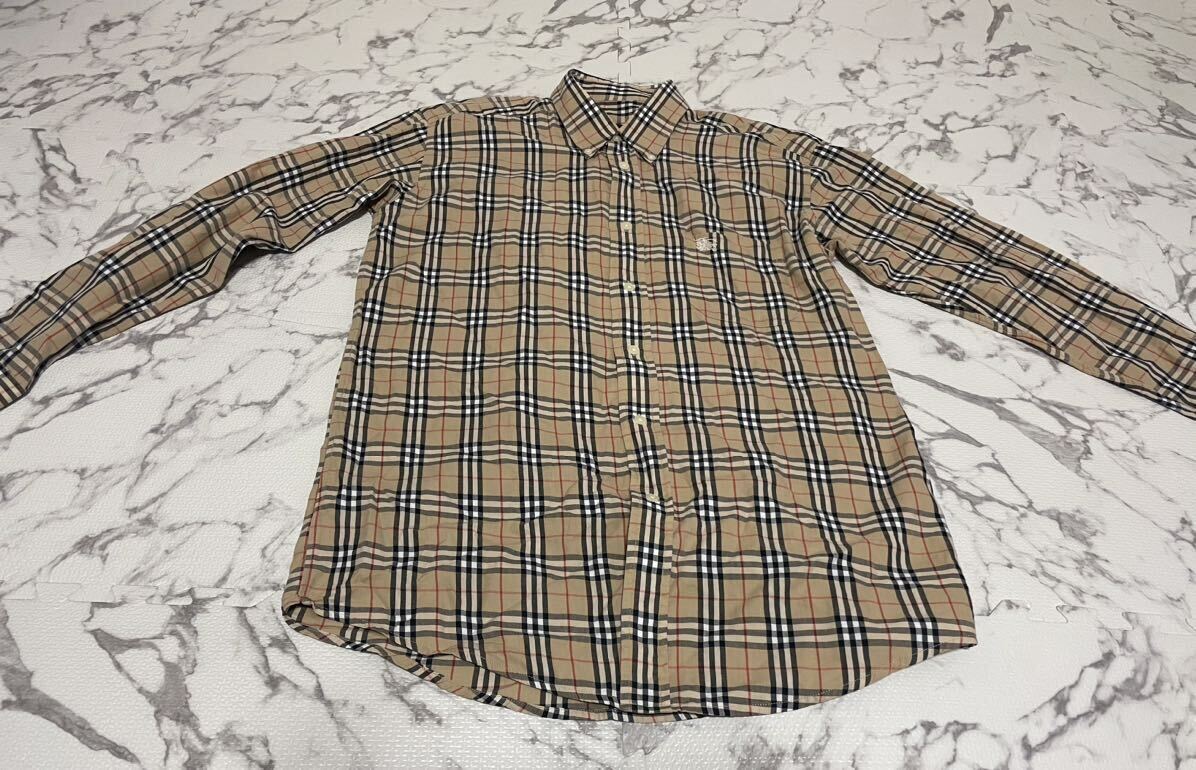 ★BURBERRY LONDON バーバリー 長袖 長袖シャツ シャツ ノバチェック チェック柄 チェック柄シャツ メンズ Lサイズの画像1