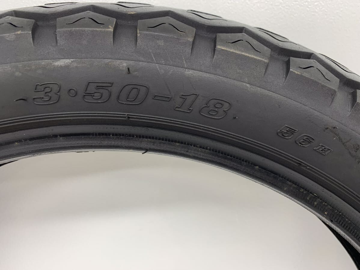 4o11 DUNLOP ダンロップ ロードマスター チューブ付き 3.50-18 56H 検)SR400 タイヤ 中古タイヤ の画像3