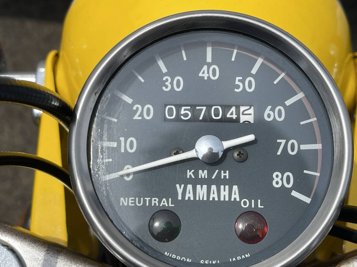 チャッピー 439 5704km ヤマハ 黄色 美車 チャピー 書付き 実働 バッテリー新品 水戸 茨城 関東の画像10