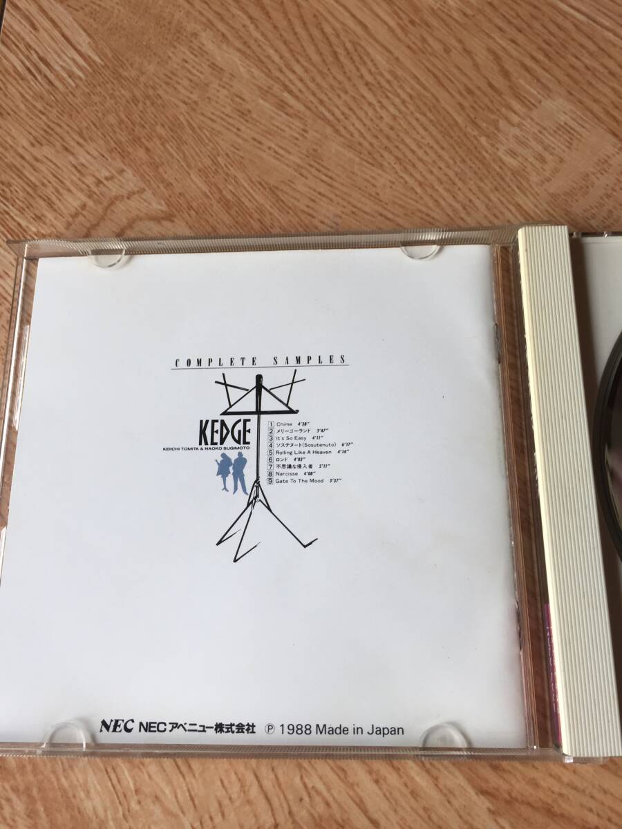 KEDGE「COMPLETE SAMPLES」CD ケッジ 冨田恵一 冨田ラボ 杉本直子の画像5