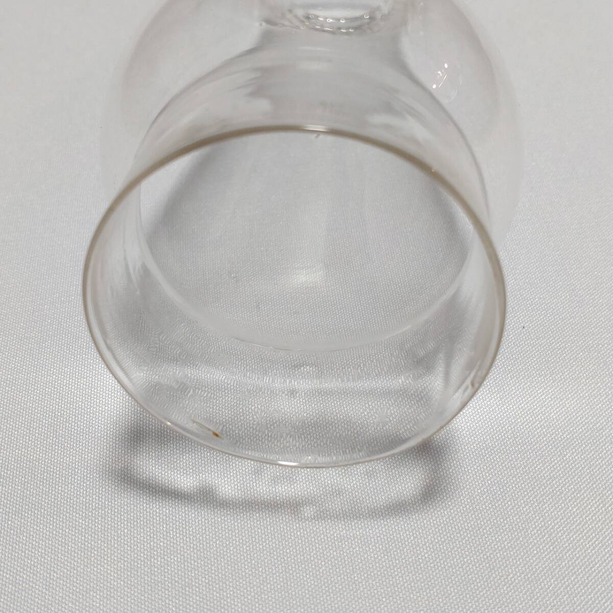 オイルランプのホヤ ガラス製 古硝子 気泡硝子 古道具 レトロ 直径約70㎜ 高さ約148㎜ 口径（内径）上部約28㎜ 下部約54㎜ 【3460】_画像4
