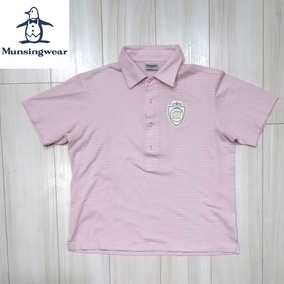美品 マンシングウェア ポロシャツ M レディース 半袖シャツ Munsingwear ゴルフ デサントの画像1