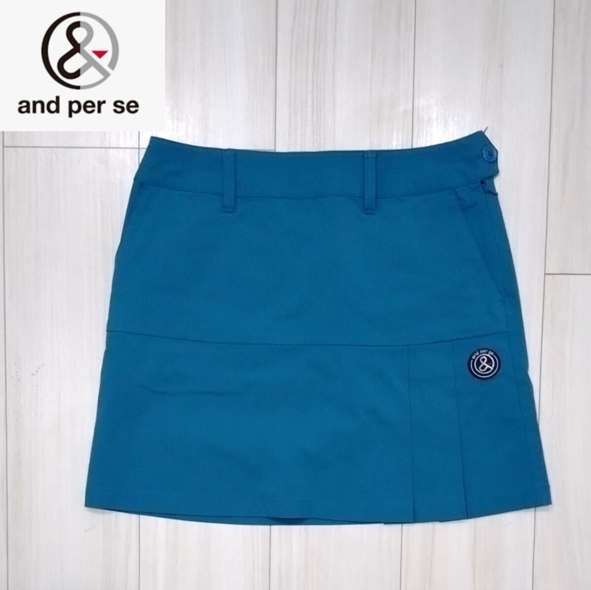  beautiful goods and per se skirt M lady's stretch short pants Anne Pas . Golf black and white 