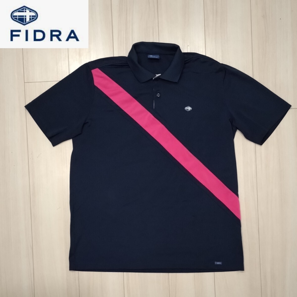 美品 FIDRA ポロシャツ L-LL メンズ ネイビー 半袖シャツ フィドラ ゴルフ_画像1