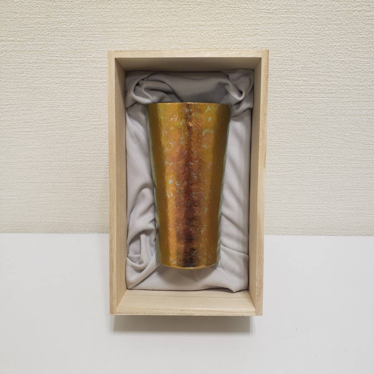 【SPM-4571】 1円スタート！SUS gallery サス ギャラリー チタン製 真空二重 タンブラー グラス 木箱付き 現状品の画像6