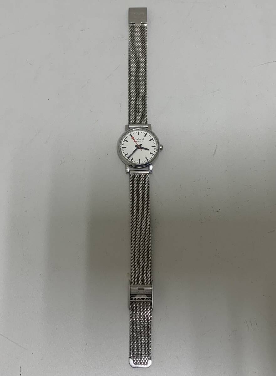 【SPM-3490】1円～ MONDAINE SBBCFFFFS QZ 時計 腕時計 ブランド時計 モンディーン メンズ クオーツ 不動品 の画像1