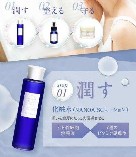 【新品・未開封】NANOA ナノア スキンケアセット 化粧水 美容液 保湿クリーム  ヒト幹細胞