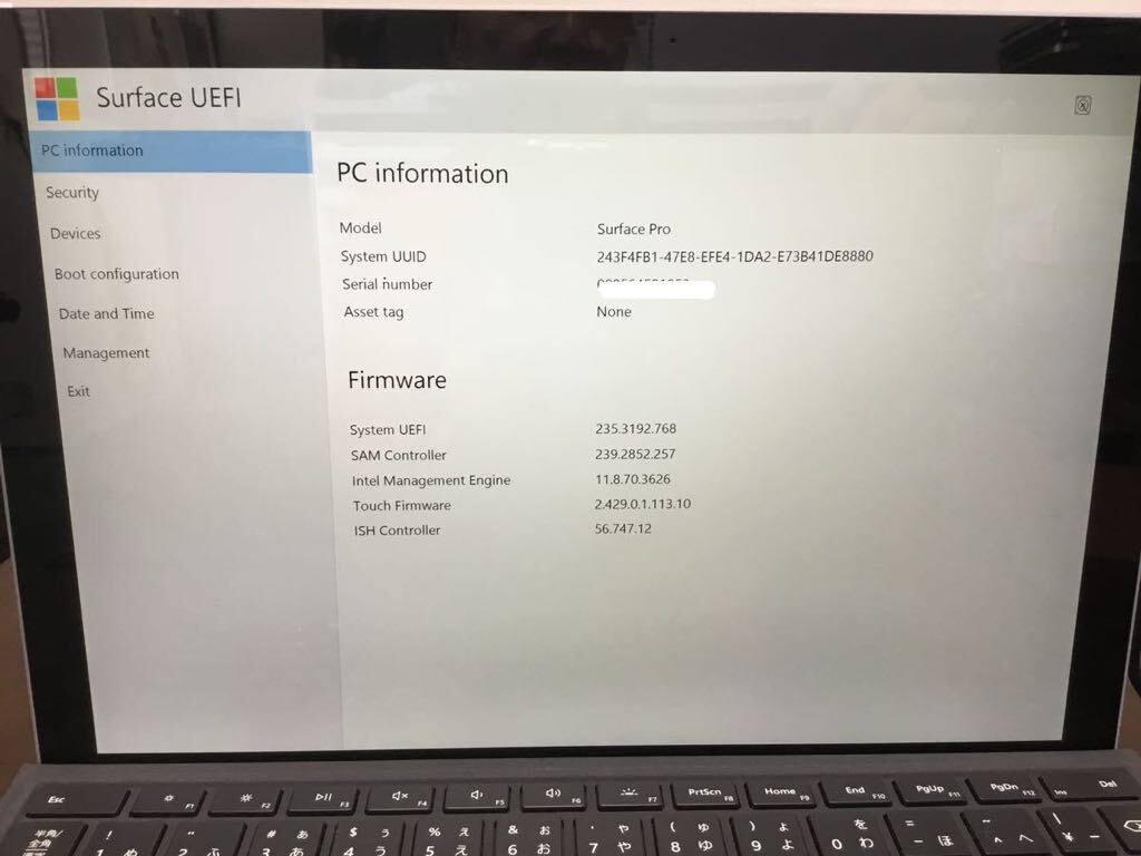  used *Surface Pro 12 -inch 1724(5) laptop 4GB 128GB Windows11