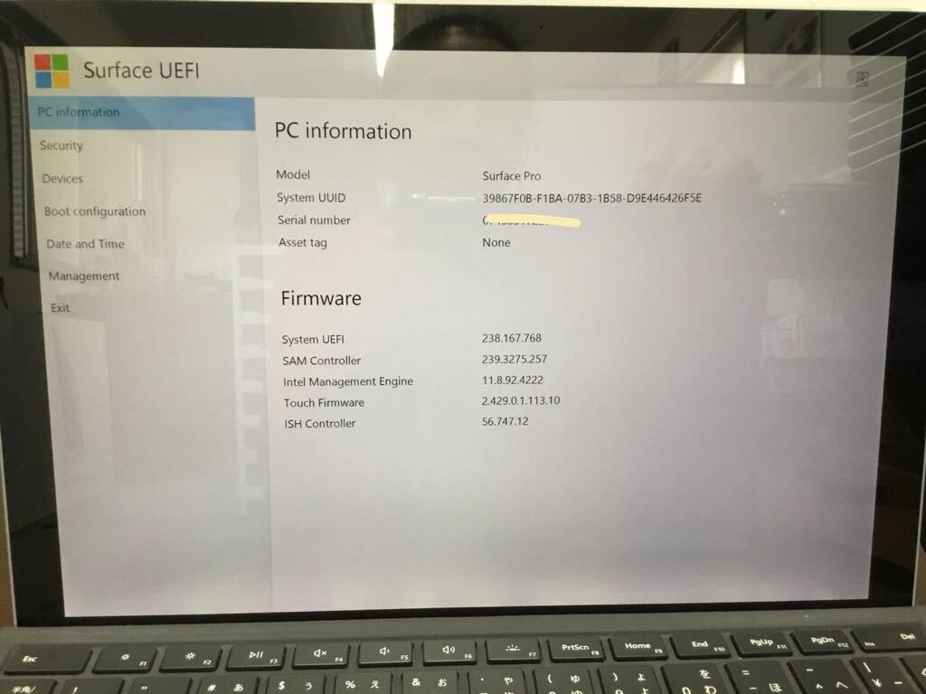  used *Surface Pro 12 -inch 1724(6) laptop 4GB 128GB Windows11