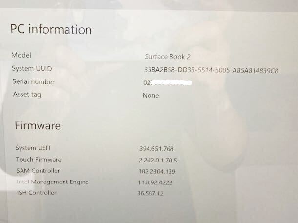  used * Microsoft Surface Book 2 i7-8650U(32)