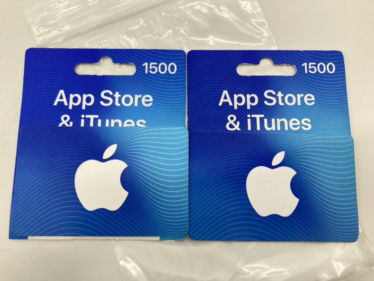 iTunesカード3000円分(1500円分×2個) の画像1