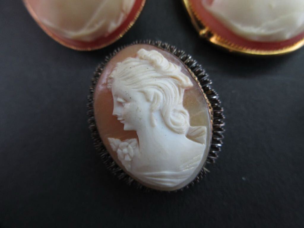 【B34】 カメオ CAMEO カメオ系 ブローチ ペンダントトップ など ヴィンテージ ビンテージ アクセサリー 大量 まとめ売り まとめ TIAの画像6