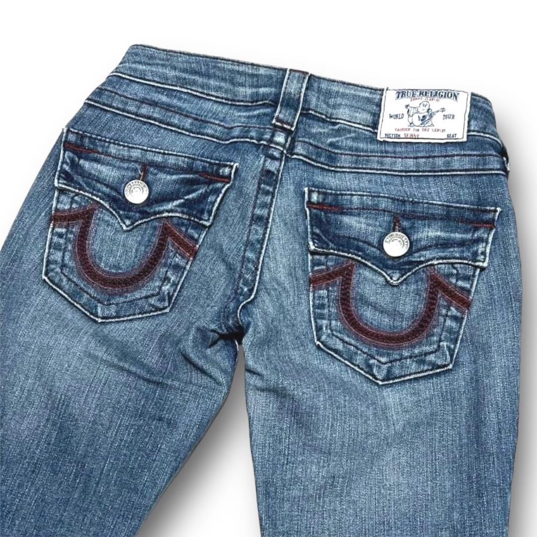 TRUE RELIGION True Religion SKINNY стрейч Denim брюки джинсы размер 23