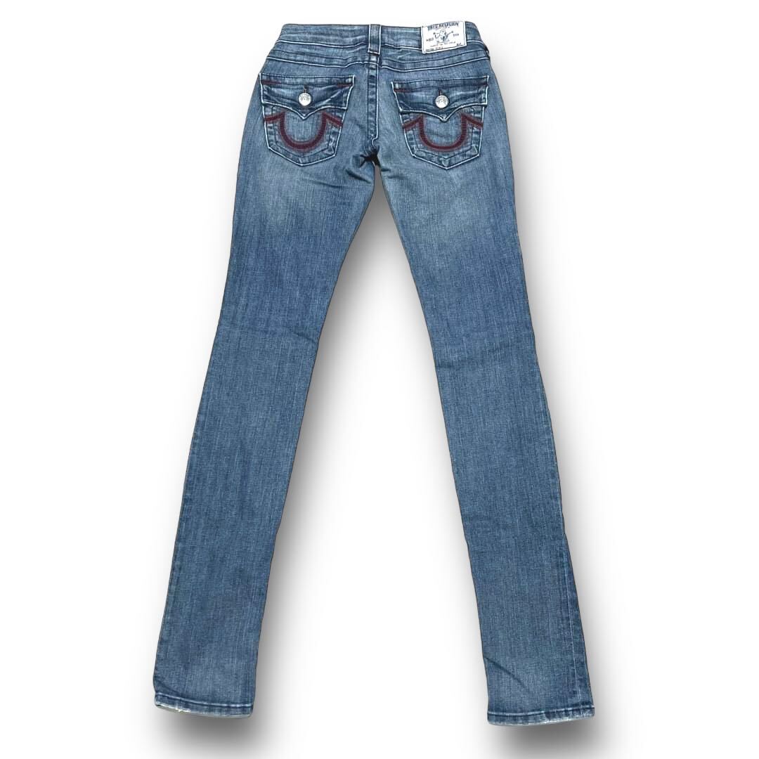 TRUE RELIGION True Religion SKINNY стрейч Denim брюки джинсы размер 23