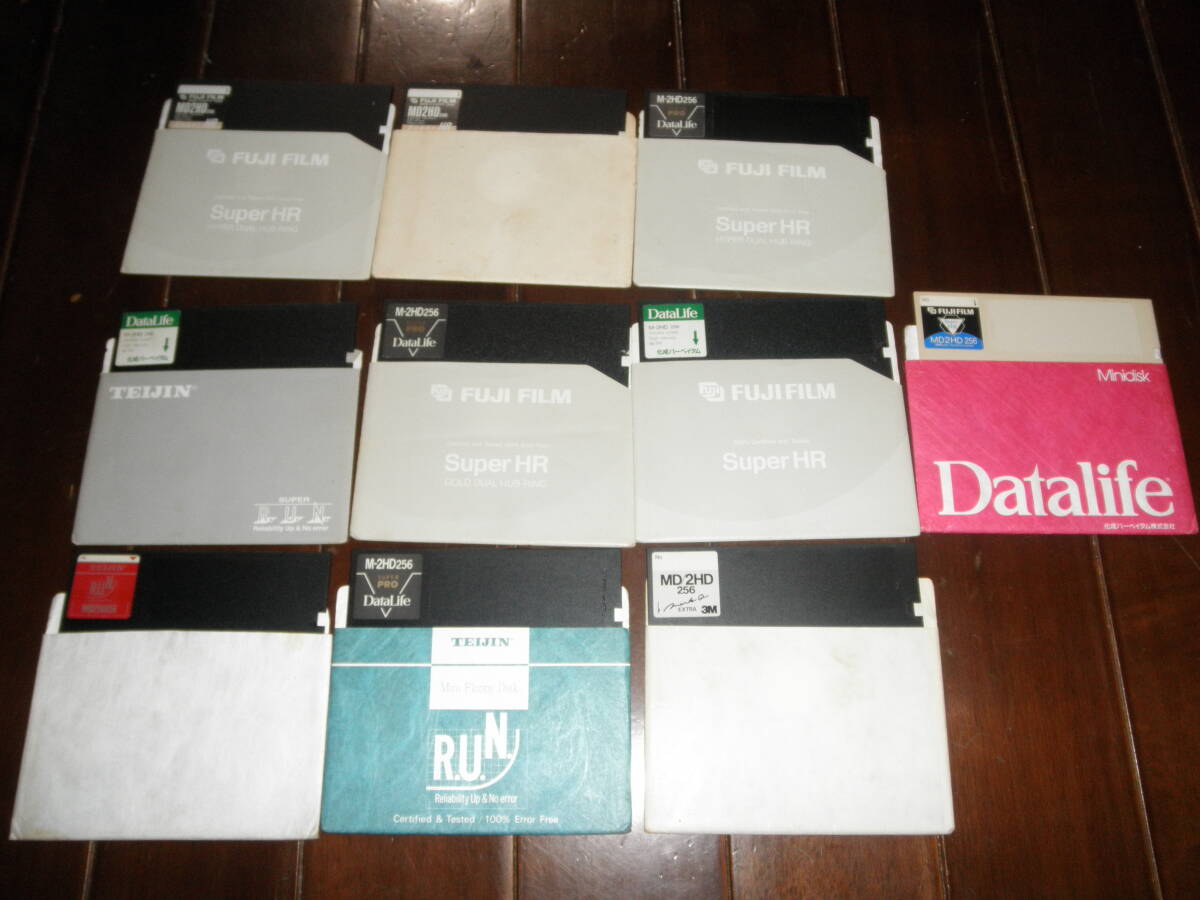  used .5 -inch 2HD floppy disk 10 sheets ( junk )4