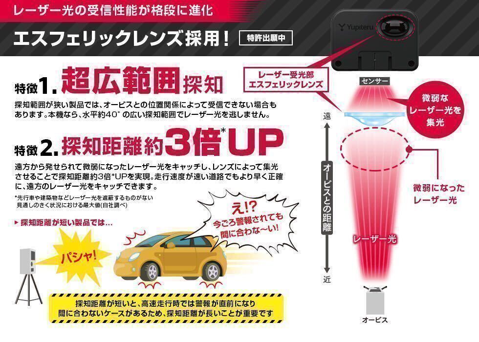 ★新品未開封★【送料無料】ユピテル LS10 レーザー探知機 SUPER CATの画像2