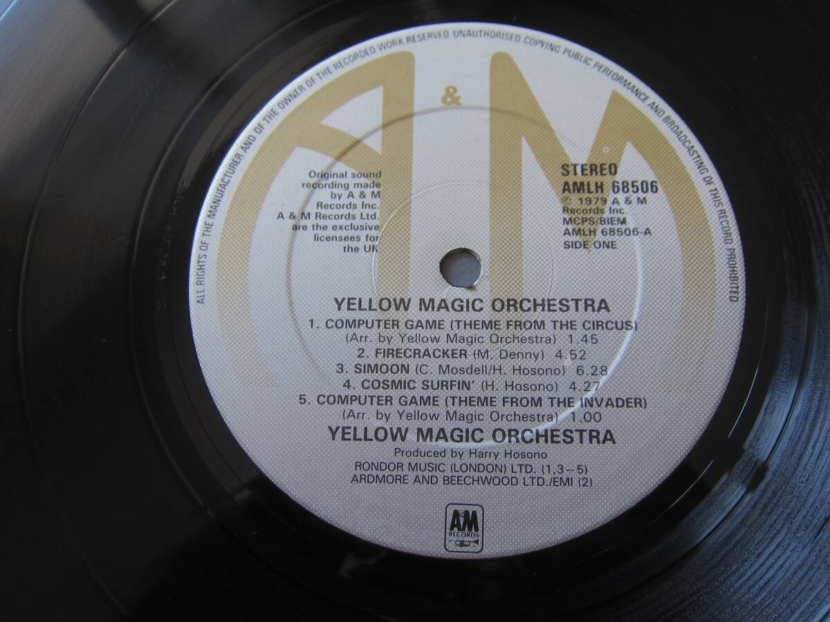 □ YELLOW MAGIC ORCHESTRA UK盤オリジナル美盤！ マトA2/B2 BOB.J 刻印_画像3