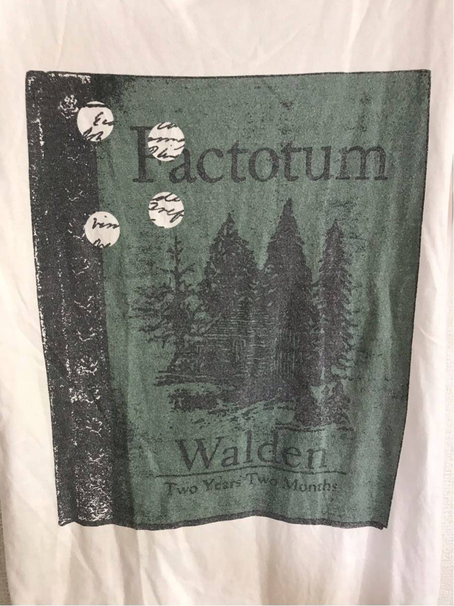 [ superior article ][ postage the cheapest 360 jpy ] FACTOTUM Factotum print T-shirt cut and sewn short sleeves prompt decision first come, first served 