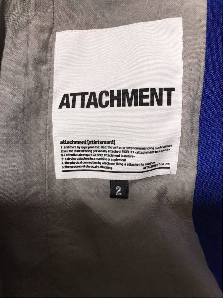 【良品】【レターパックプラス対応】 ATTACHMENT アタッチメント シワ加工 リネンベスト ジレ 即決早い者勝ち_画像10