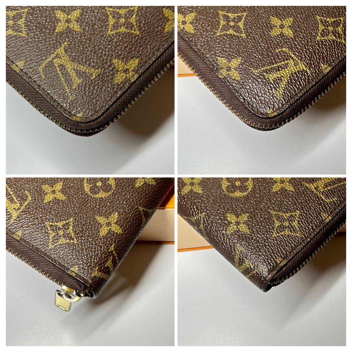 【極美品】ルイヴィトン モノグラム ジッピー 長財布 ブラウン 新型 メンズ レディース LOUIS VUITTON_画像7