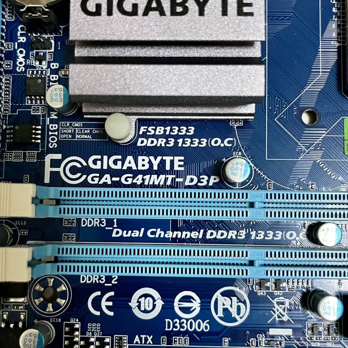 動作確認済 最新BIOS更新済 GIGABYTE GA-G41MT-D3P マザーボード_画像4