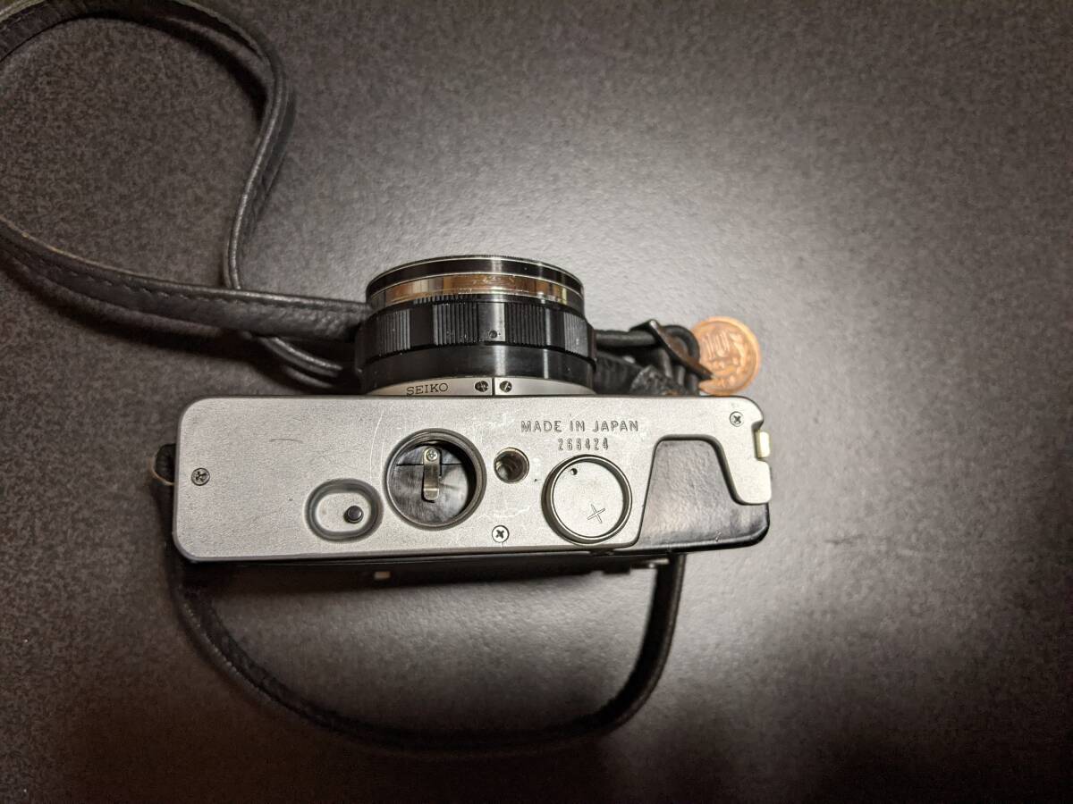オリンパス35DC プログラムEE距離計連動レンズシャッター式コンパクトカメラ ズイコー40㍉F1.7レンズ レンズフィルター、ストラップ付の画像9