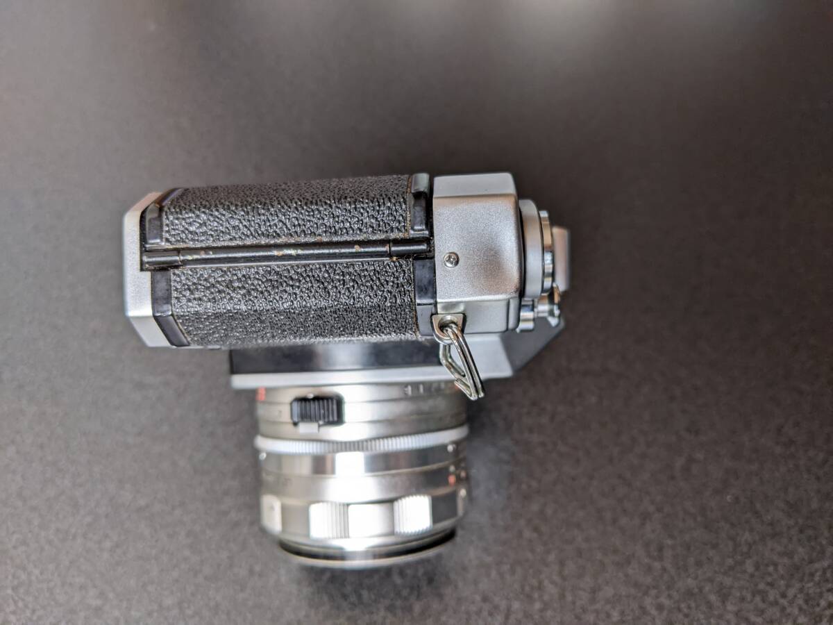 トプコンユニレックス レンズシャッター式1眼レフカメラ UVトプコール50㍉F2レンズ シャッター優先AEマニュアル併用 フィルター付の画像7