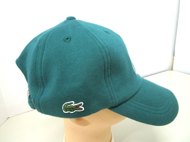 4305RNZ◎LACOSTE ラコステ キャップ 57cm グリーン◎タグ付き未使用品の画像5