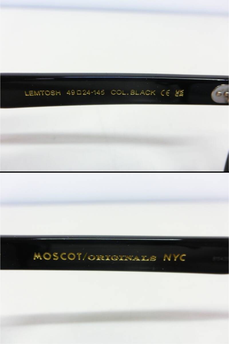 4323PNZ◎MOSCOT モスコット LEMTOSH レムトッシュ メガネフレーム ブラック◎中古の画像8