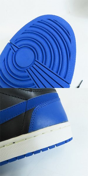 【観賞用】NIKE/ナイキ AIR JORDAN 1 RETRO 2001 BLACK ROYAL BLUE エアジョーダン1 136066-041 27.0 /080の画像8