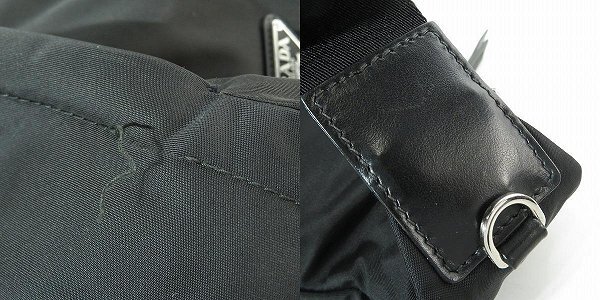 【ギャラ付き】PRADA/プラダ Re-Nylon ショルダーバッグ/ボデイバッグ 2VZ092 /060の画像9