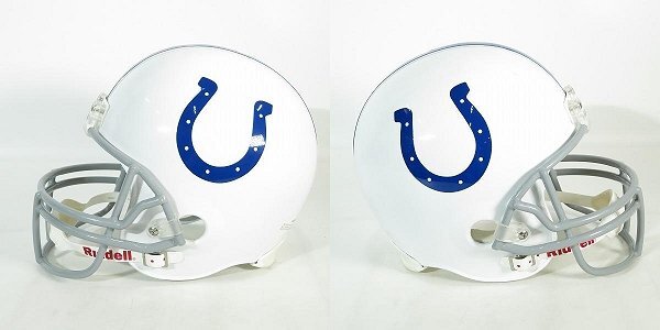 Riddell/リデル NFL Indianapolis Colts/インディアナポリス・コルツ レプリカヘルメット/アメフト /100_画像3