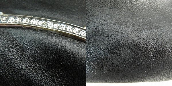 CHROME HEARTS/クロムハーツ 1クロスパッチ ドローストリングサック/レザー巾着/ポーチ /000の画像10