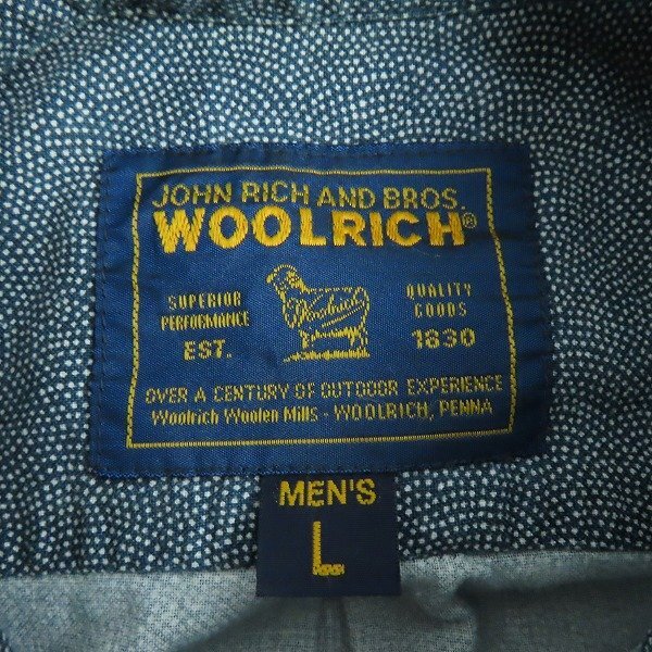 ☆WOOLRICH/ウールリッチ 総柄 長袖シャツ/L /LPL_画像3