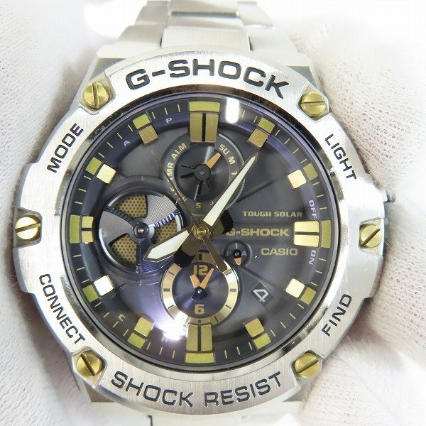 G-SHOCK/Gショック G-STEEL/Gスチール スマートフォンリンク/タフソーラー/メタルバンド 腕時計/ウォッチ GST-B100D-1A9JF /000の画像6