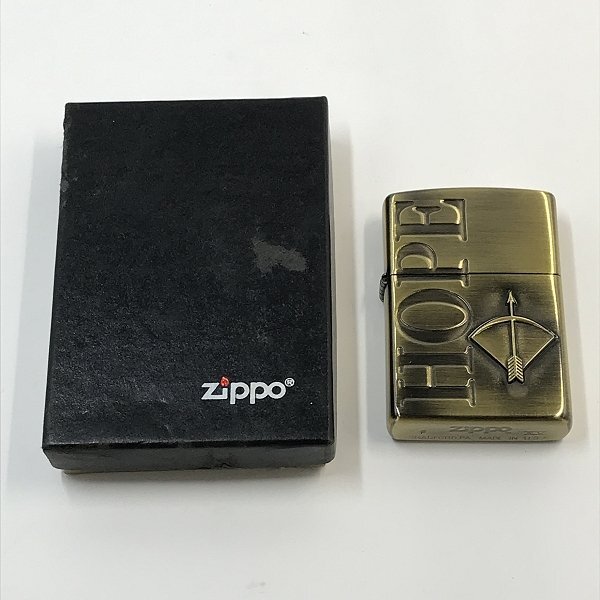 ZIPPO/ジッポー 懸賞品 HOPE ホープ 男の主張 バレルタイプ 古美仕上げ 99年製 /LPLの画像7