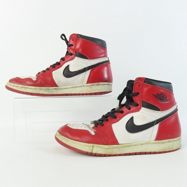 【観賞用】 NIKE/ナイキ AIR JORDAN 1/エアジョーダン1 94年復刻 シカゴ 130207-101/26.5 /080_画像4