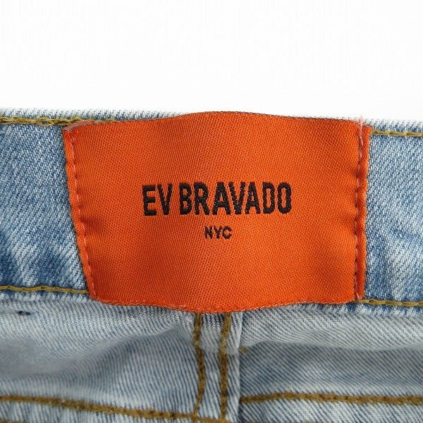 EV BRAVADO/エブ ブラバド ダメージ加工 デニムスキニーパンツ 30 /060の画像4