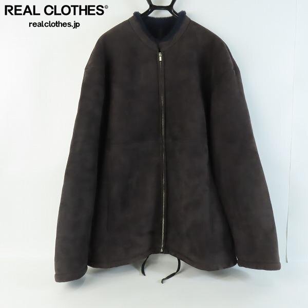 ☆stein/シュタイン OVERSIZED MOUTON ZIP JACKET/オーバーサイズ 羊革/ムートン ジップ ジャケット ST.417/L /100_詳細な状態は商品説明内をご確認ください。