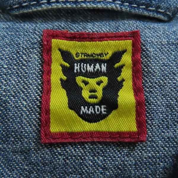 ☆HUMAN MADE/ヒューマンメイド THE FUTURE IS IN THE PAST Coverall Jacket/デニム カバーオール/ジャケット/XXL /060の画像3